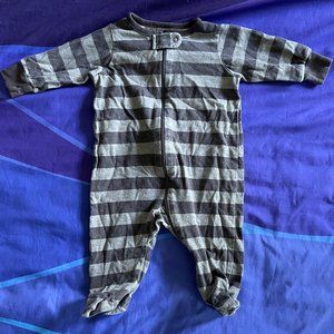 🔥6/$10🔥 Gerber Baby Footie Pajamas, 0-3 Months, Stripes